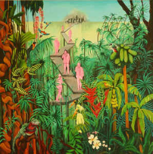 Portret schilderij structure